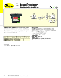 Thumbnail of document Data Sheet - Series SCT Current Transformer